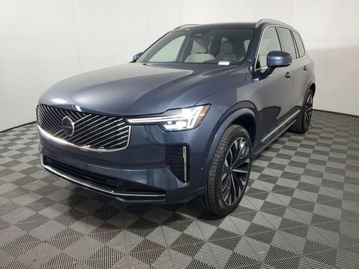 Denim Blue Metallic 2026 Volvo XC90 Plus, B6 AWD Gas (mild hybrid), Gasoline, Bright, 7 Seats