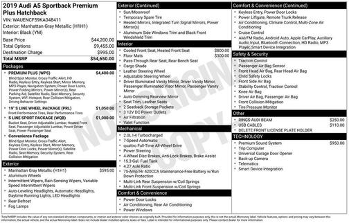 2019 Audi A5 45 Premium
