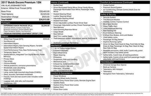 2017 Buick Encore Premium