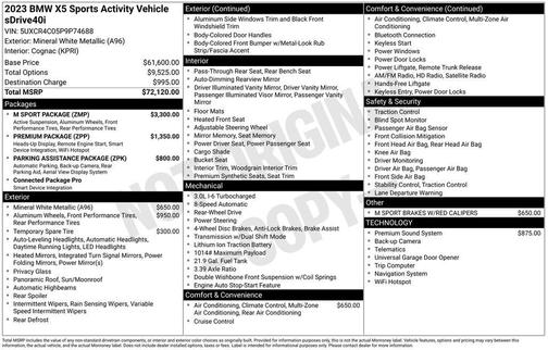 2023 BMW X5 sDrive40i