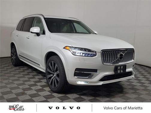 Crystal White Metallic 2024 Volvo XC90 B6 Plus Bright Theme 7-Seater