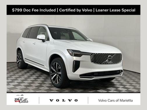 Crystal White Pearl 2026 Volvo XC90 Core, B5 AWD Gas (mild hybrid), Gasoline, Bright, 7 Seats