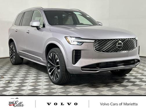 Aurora Silver 2026 Volvo XC90 Plus, B6 AWD Gas (mild hybrid), Gasoline, Bright, 7 Seats