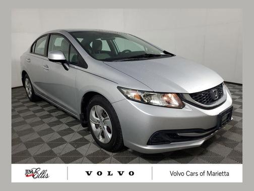 Alabaster Silver Metallic 2013 Honda Civic LX