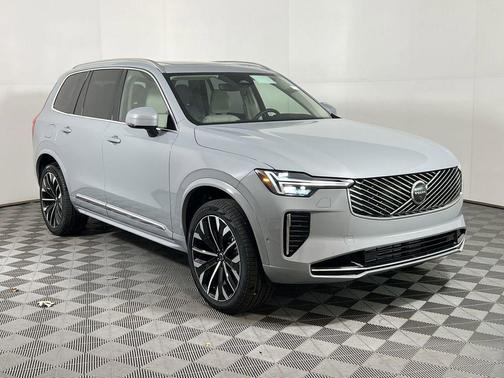Vapour Grey Metallic 2026 Volvo XC90 Plug-In Hybrid Ultra, T8 AWD, Electric/Gasoline, Bright, 7 Seats