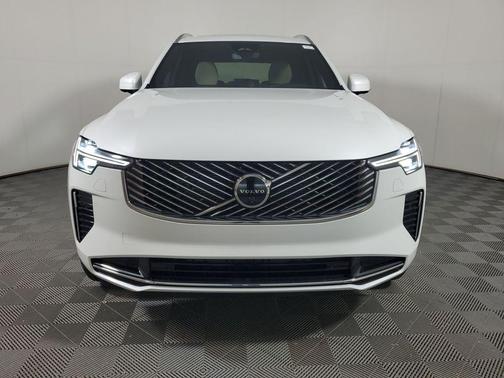 Crystal White Pearl 2026 Volvo XC90 Plus, B6 AWD Gas (mild hybrid), Gasoline, Bright, 7 Seats