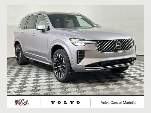 Aurora Silver 2026 Volvo XC90 Plus, B6 AWD Gas (mild hybrid), Gasoline, Bright, 6 Seats