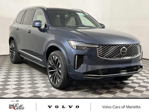 Denim Blue Metallic 2026 Volvo XC90 Plus, B6 AWD Gas (mild hybrid), Gasoline, Bright, 7 Seats