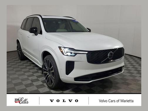 Crystal White Pearl 2026 Volvo XC90 Ultra Dark Theme, B6 AWD Gas (mild hybrid), Gasoline, 7 Seats
