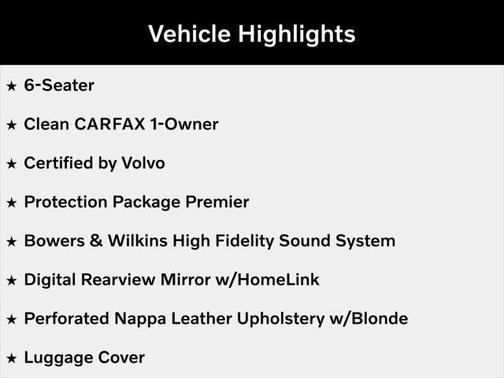 2025 Volvo XC90 Plug-In Hybrid T8 Ultra 6-Seater