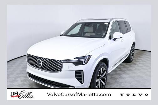 Crystal White Pearl 2026 Volvo XC90 Core, B5 AWD Gas (mild hybrid), Gasoline, Bright, 7 Seats