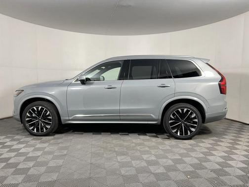 Vapour Grey Metallic 2026 Volvo XC90 Plus, B6 AWD Gas (mild hybrid), Gasoline, Bright, 7 Seats