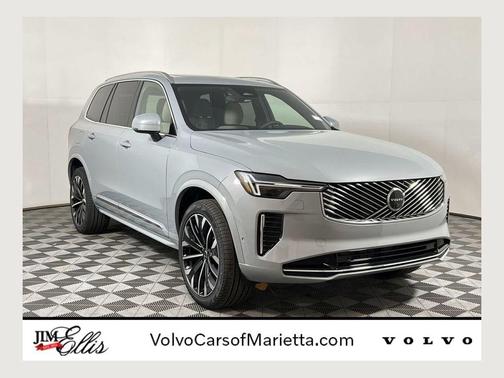 Vapour Grey Metallic 2026 Volvo XC90 Plus, B6 AWD Gas (mild hybrid), Gasoline, Bright, 7 Seats