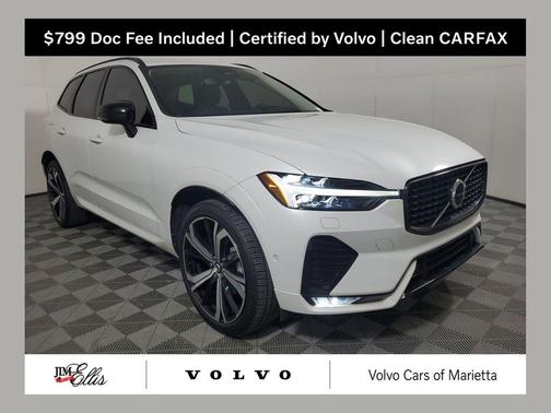 Crystal White Metallic 2023 Volvo XC60 B5 Ultimate Dark Theme