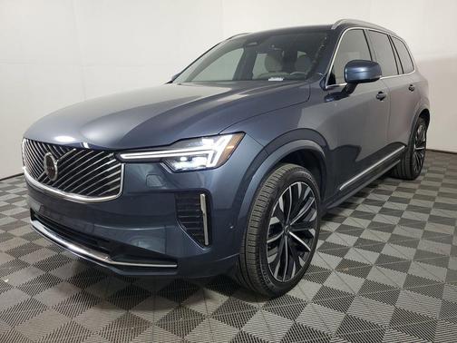 Denim Blue Metallic 2026 Volvo XC90 Plus, B6 AWD Gas (mild hybrid), Gasoline, Bright, 7 Seats