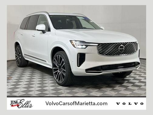 Crystal White Pearl 2026 Volvo XC90 Plus, B6 AWD Gas (mild hybrid), Gasoline, Bright, 7 Seats