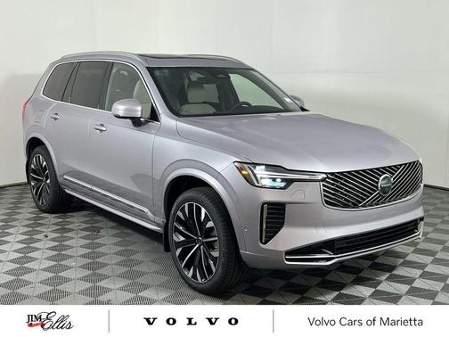 Aurora Silver 2026 Volvo XC90 Plus, B5 AWD Gas (mild hybrid), Gasoline, Bright, 7 Seats