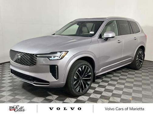 Aurora Silver 2026 Volvo XC90 Plus, B5 AWD Gas (mild hybrid), Gasoline, Bright, 7 Seats