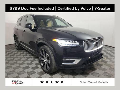 Onyx Black Metallic 2024 Volvo XC90 Recharge Plug-In Hybrid T8 Ultimate Bright Theme 7-Seater