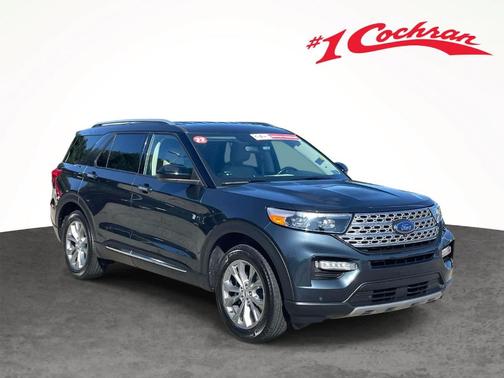 Stone Blue 2022 Ford Explorer Limited
