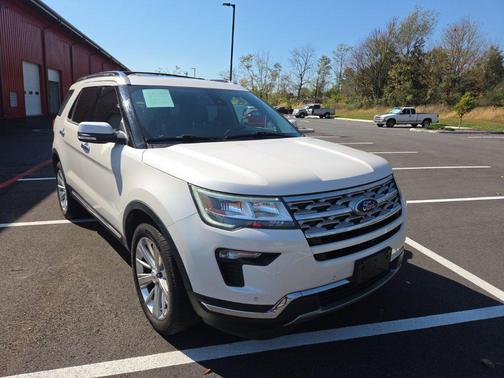 White Platinum Clearcoat Metallic 2019 Ford Explorer Limited