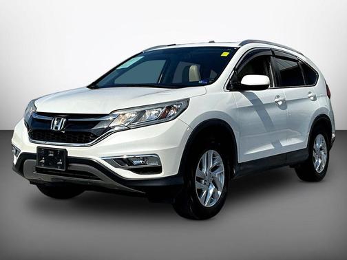 White 2015 Honda CR-V EX-L