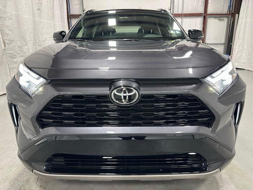Magnetic Gray Metallic/Midnight Black Metallic 2025 Toyota RAV4 Hybrid SE