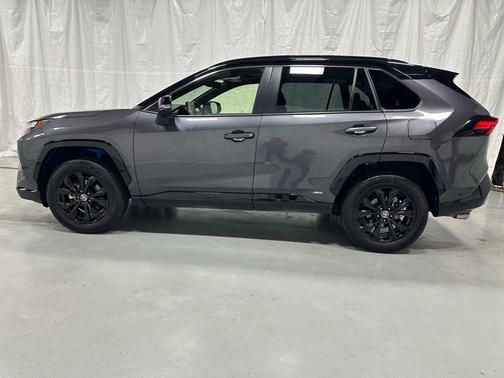 Magnetic Gray Metallic/Midnight Black Metallic 2025 Toyota RAV4 Hybrid SE