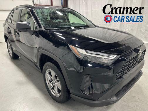 Midnight Black Metallic 2025 Toyota RAV4 Hybrid LE