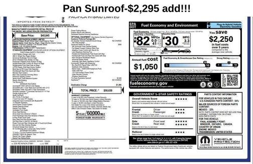 2020 Chrysler Pacifica Hybrid Limited
