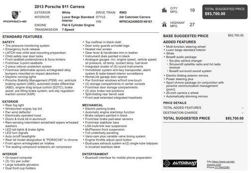2013 Porsche 911 Carrera