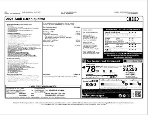 2021 Audi e-tron Premium