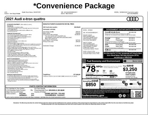 2021 Audi e-tron Premium