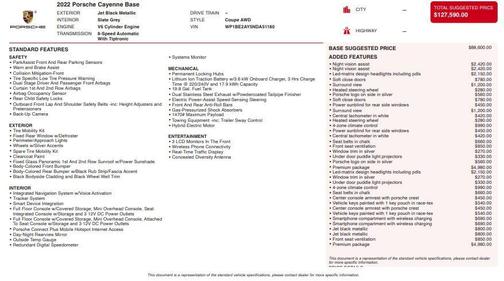 2022 Porsche Cayenne Cayenne E-Hybrid