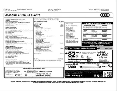 2022 Audi e-tron GT Prestige