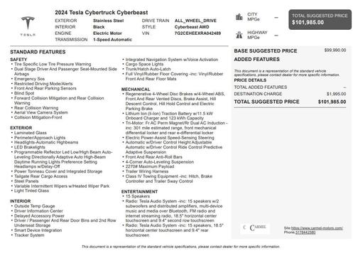 2024 Tesla Cybertruck Cyberbeast