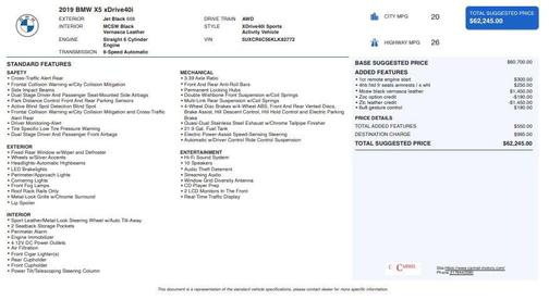 2019 BMW X5 xDrive40i