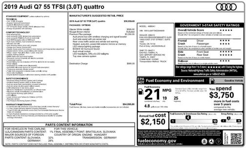 2019 Audi Q7 55 Premium Plus