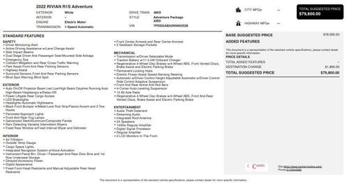 2022 Rivian R1S Adventure