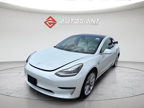 Pearl White Multi-Coat 2020 Tesla Model 3 Long Range