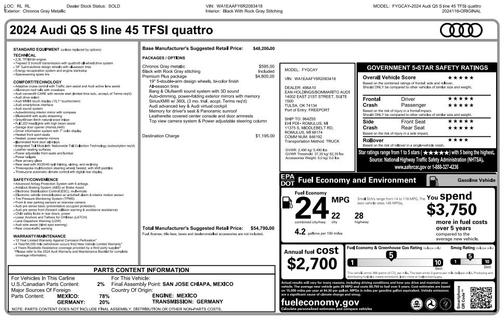 2024 Audi Q5 45 S line Premium Plus