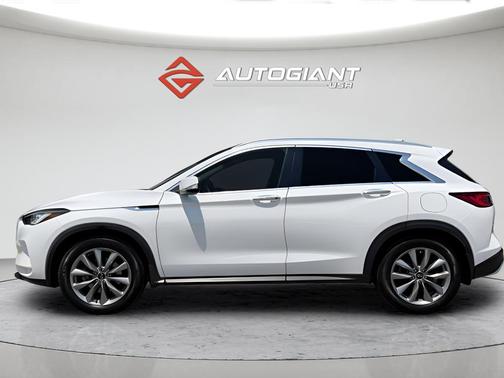 Lunar White 2022 INFINITI QX50 LUXE