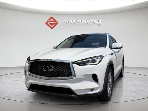 Lunar White 2022 INFINITI QX50 LUXE