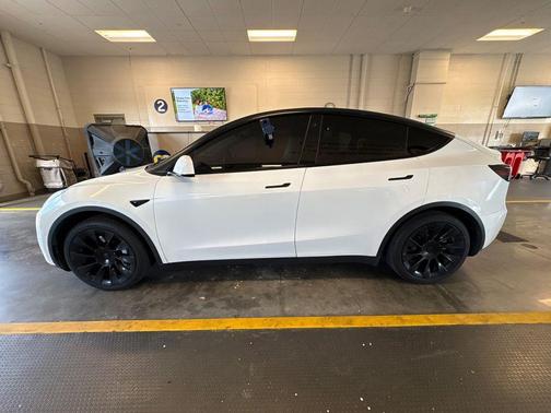 Pearl White Multi-Coat 2021 Tesla Model Y Standard Range Rear-Wheel Drive
