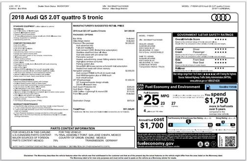 2018 Audi Q5 2.0T Tech Premium