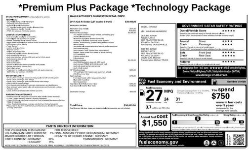 Gray Metallic 2017 Audi A4 2.0T Premium Plus