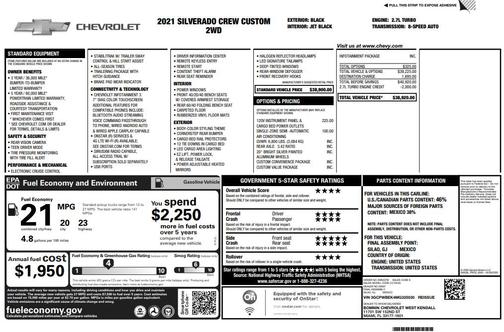 2021 Chevrolet Silverado 1500 Custom