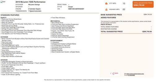2019 McLaren 720S Performance