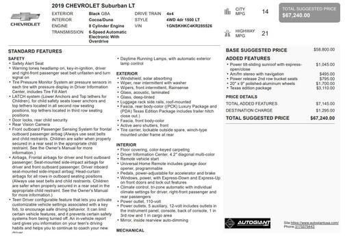 2019 Chevrolet Suburban LT