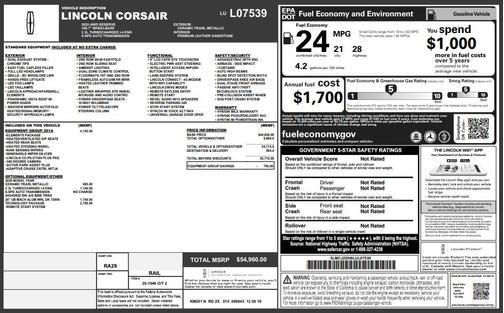 2020 Lincoln Corsair Reserve